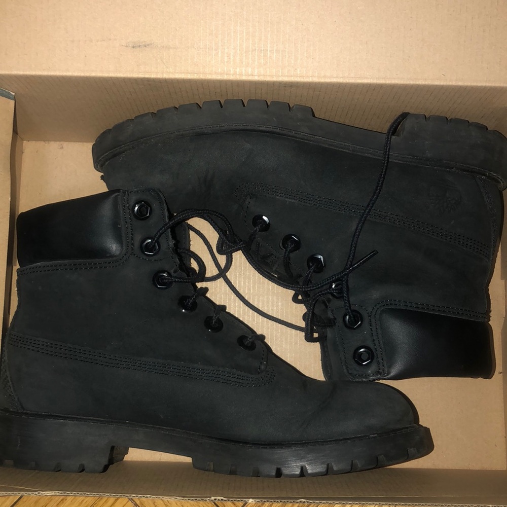 Worn timbs boots